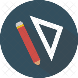 256x256 Draw, Drawing, Edit, Editor, Graphic, Pencil Icon Of Flat Style
