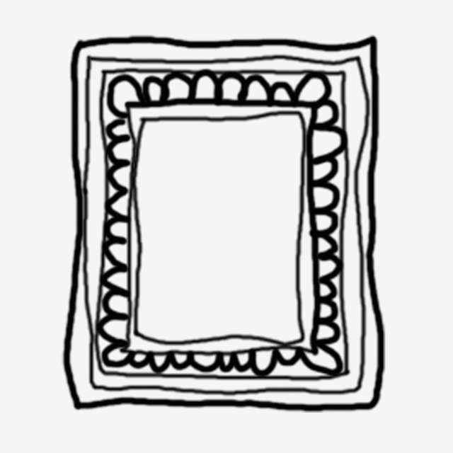 640x640 Graffiti Wind Photo Frame Photo Frame Simple Border Pattern