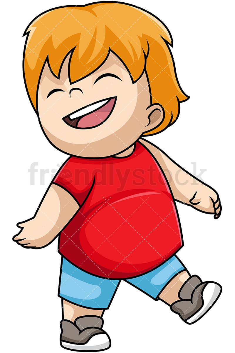 800x1200 Cheerful Chubby Little Boy Walking In Illustrations Boy