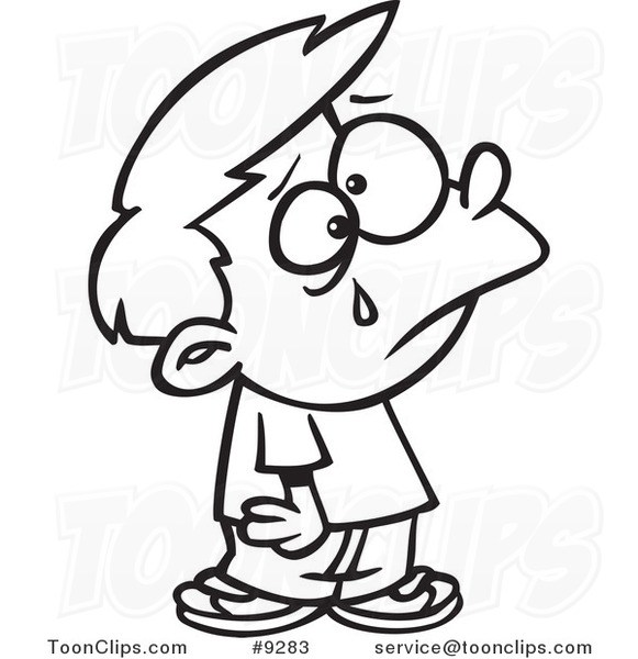 581x600 Crying Easy Boy Drawing