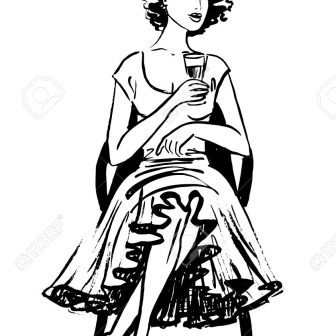 336x336 Black And White Aesthetic Girl Drawing Cute Pictures Portrait Easy