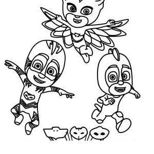300x300 free pj masks coloring pages hand drawing