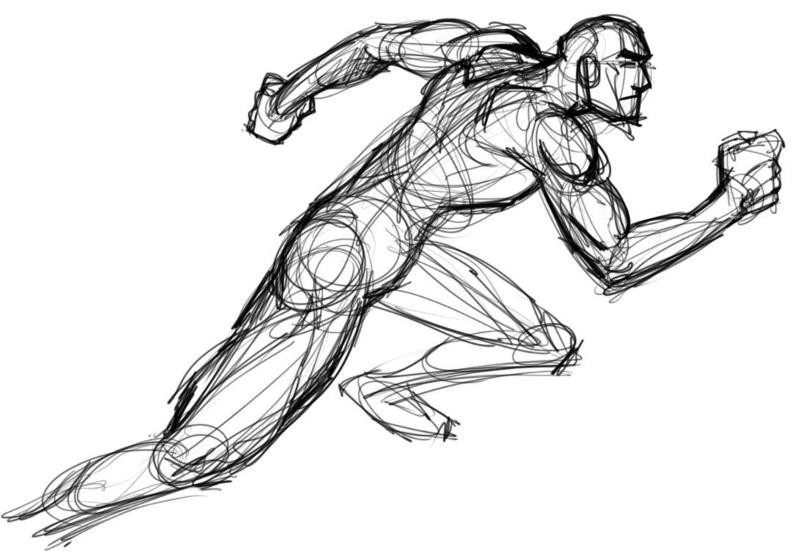 800x558 How To Draw A Person Running Running Person Drawing