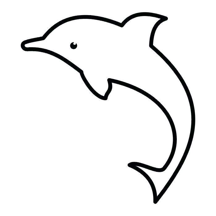 700x700 Dolphin Outline Drawing Dolphins Outline Dolphin Outline Easy
