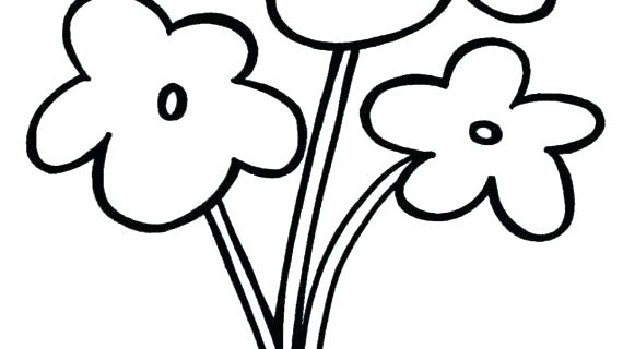 570x320 Drawing Flowers Easy Flowers Drawing Easy Step