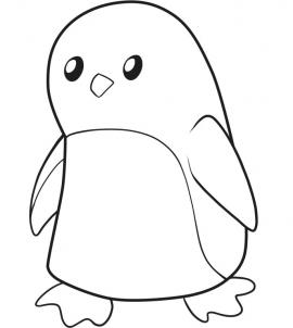 270x302 How To Draw How To Draw A Penguin For Kids