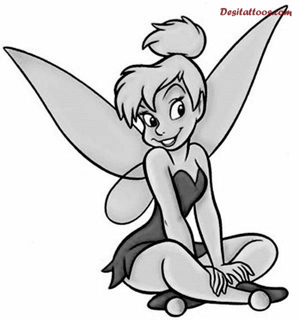 Pictures Of Tinkerbell Drawing