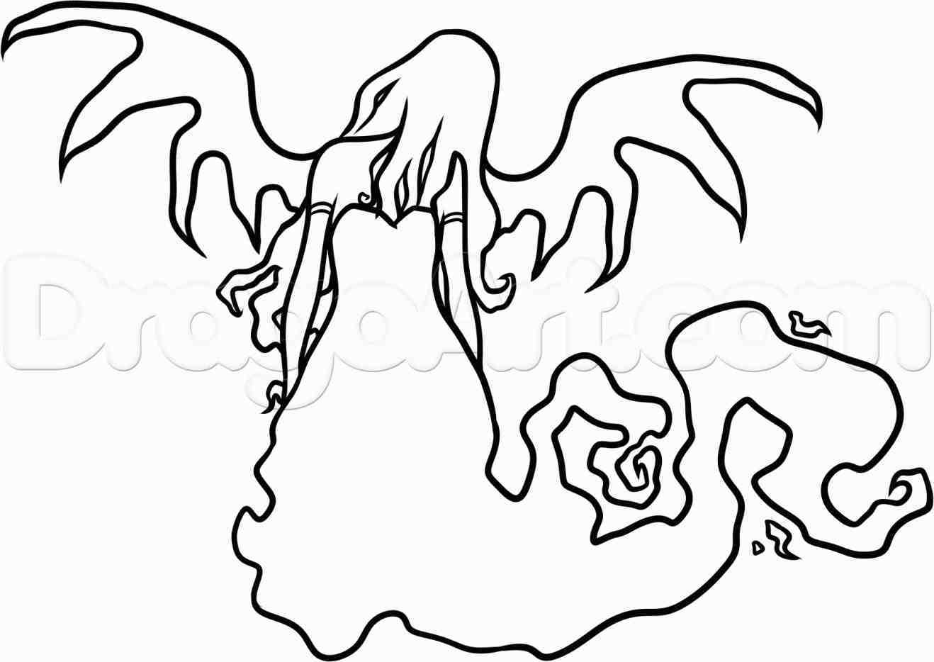 1318x934 Simple Easy Tinkerbell Drawing