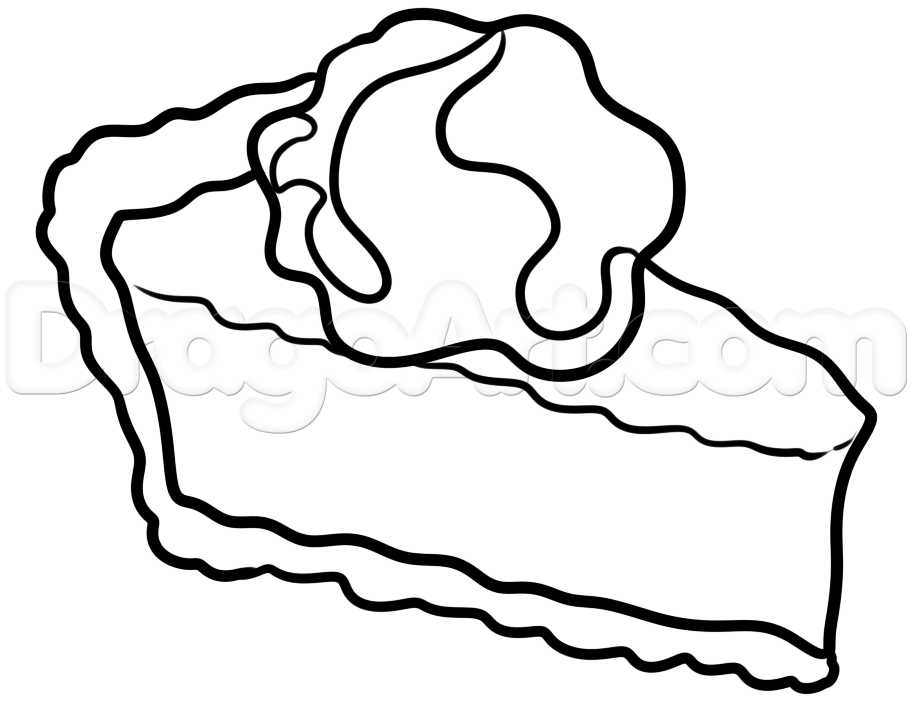 912x712 Draw Pumpkin Pie, Step