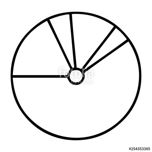 500x500 Line Drawing Cartoon Pie Chart Stock Image And Royalty Free
