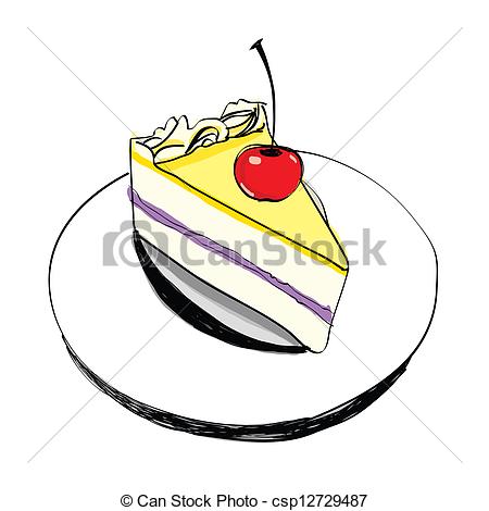 450x470 The Abstract Of Piece Of Cake Vector