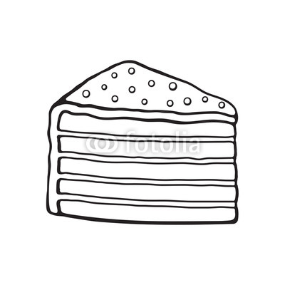 400x400 Vector Illustration Hand Drawn Doodle Of A Piece Of Multilayered