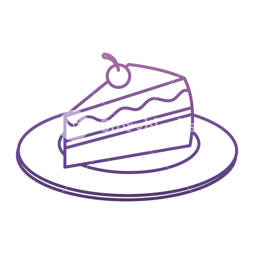 1000x1000 Piece Of Cake Icon Over White Background Vector Illustration