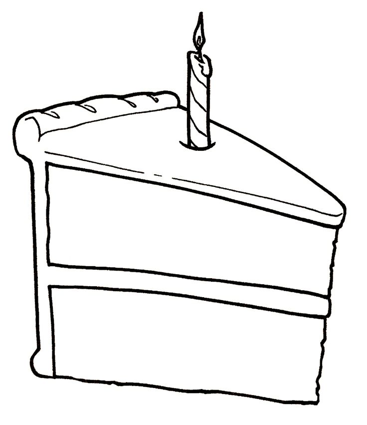 736x851 Slice Apple Pie Cake Coloring Pages Cutting Birthday Cake