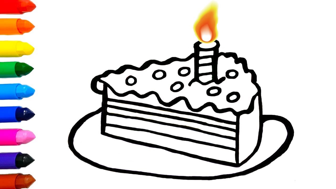 1280x720 Of Pie Coloring And Drawing For Kids, Children Toddlers