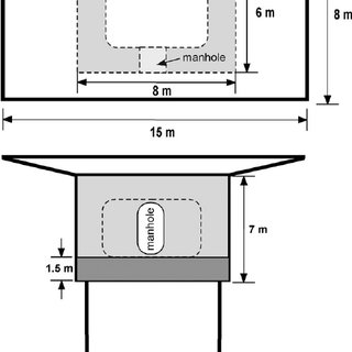 320x320 schematic of the structure of a pier column of the highway bridge