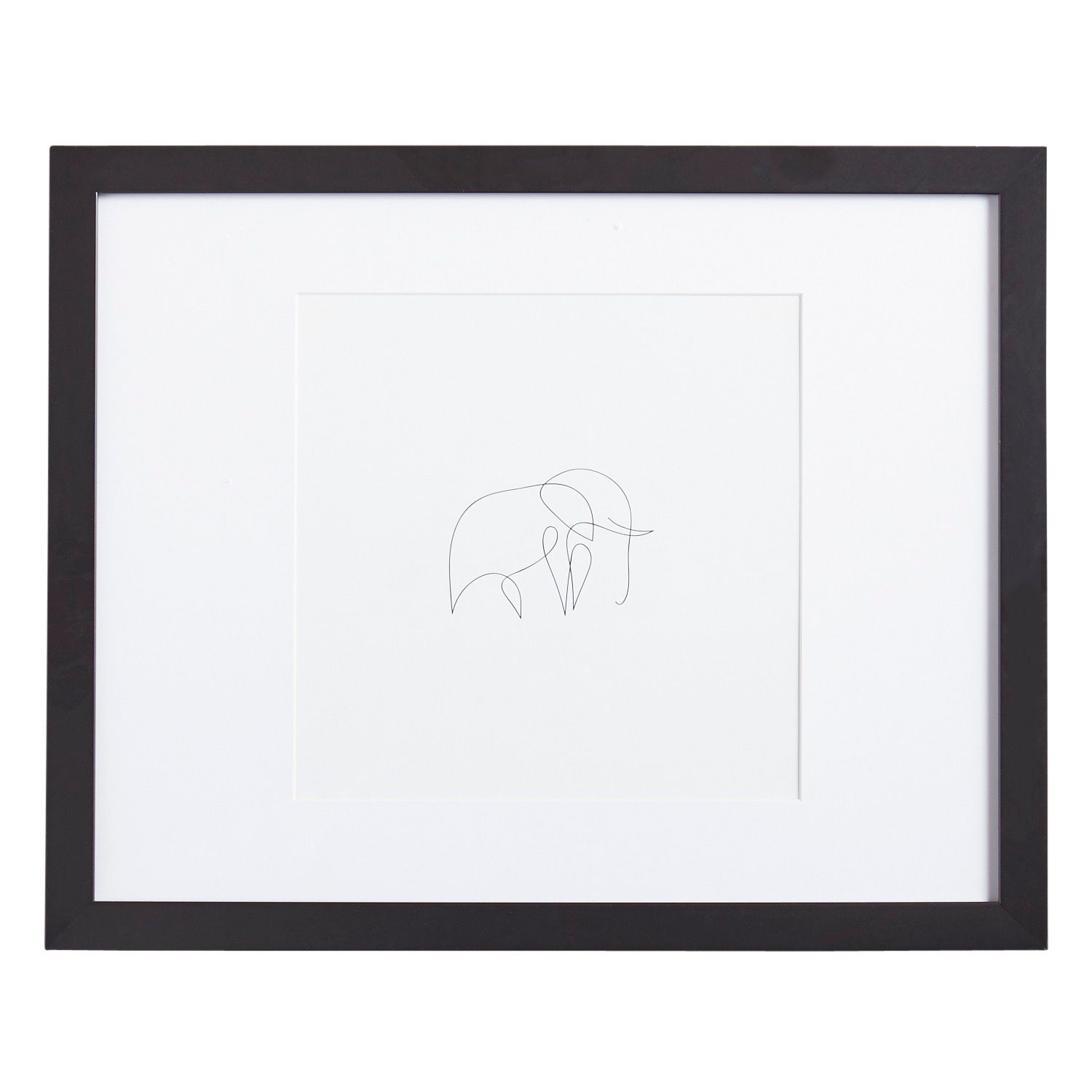 1500x1500 elephant sketch framed small wall art pier