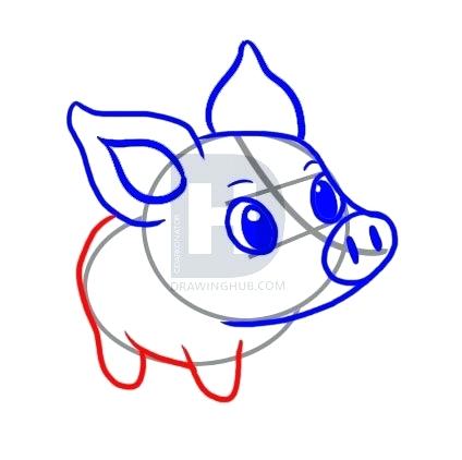 424x422 Easy To Draw Pigs Easy Way To Draw Peppa Pig