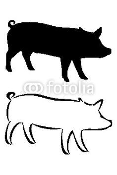 236x353 Inspirational Show Pig Silhouette