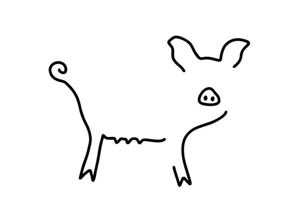 600x423 Black Pig Drawings Fine Art America