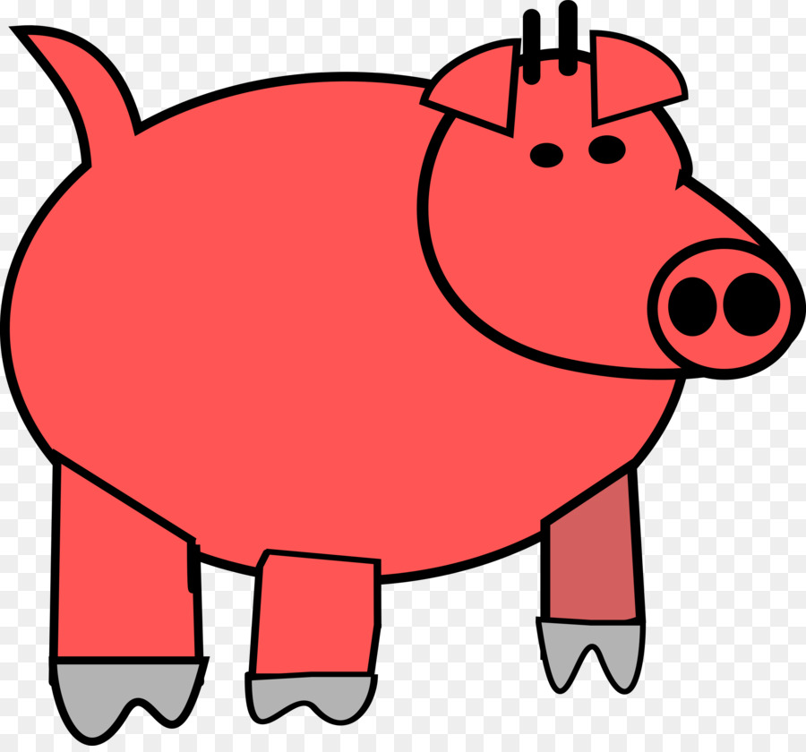 900x840 Pig, Cartoon, Drawing, Transparent Png Image Clipart Free Download