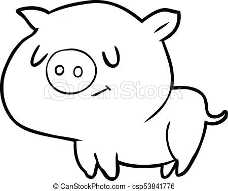 450x378 Cartoon Pig Drawing Pig Cartoon How To Draw A Cartoon Pig