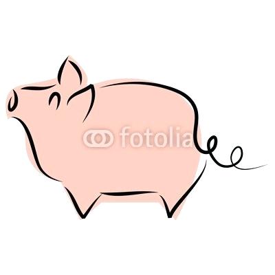 400x400 Simple Pig Drawing How To Draw A Simple Pig Pig Drawings Easy