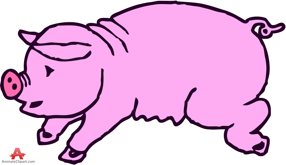 999x578 Doodle Drawing Of Pink Pig Clipart Free Design