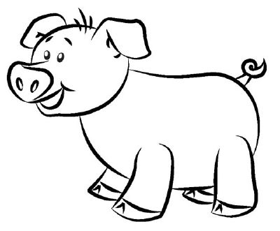 400x331 Draw A Pig How To Draw A Cartoon Pig Drawings Drawing