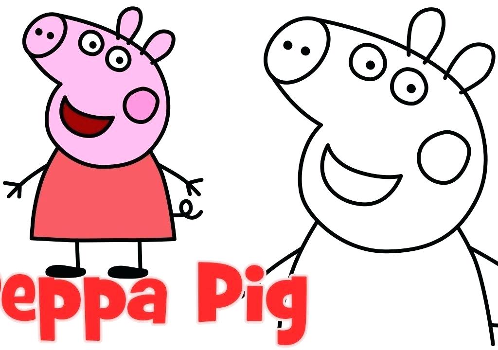 1024x720 Easy To Draw Pig Easy Way To Draw Peppa Pig