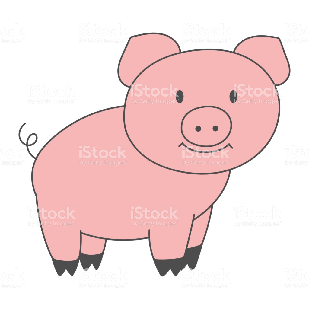 1024x1024 Collection Of 'pink Pig Drawing' Download More Than Images