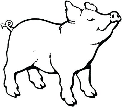 408x360 drawn pigs pig fortune god blessings pigs and easy draw pig step