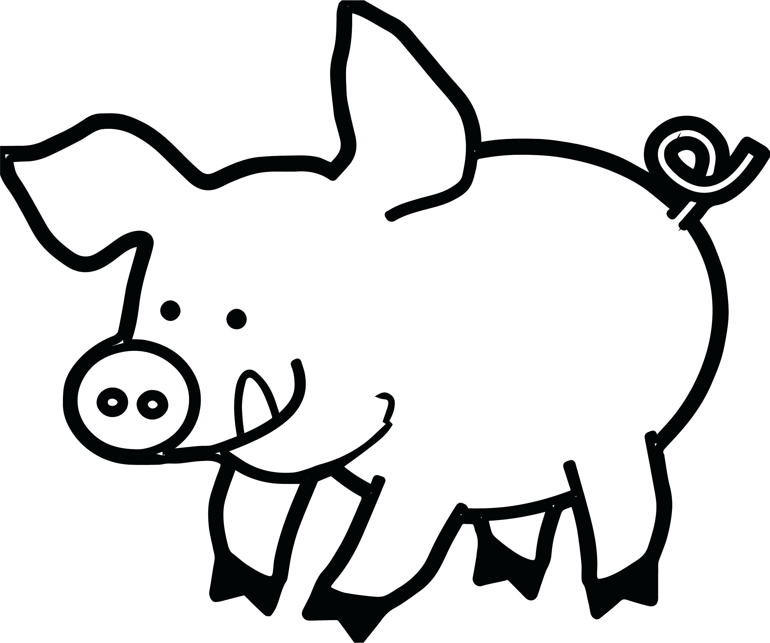 2521x2106 Pig Face Drawing Clipart Black And White Printables