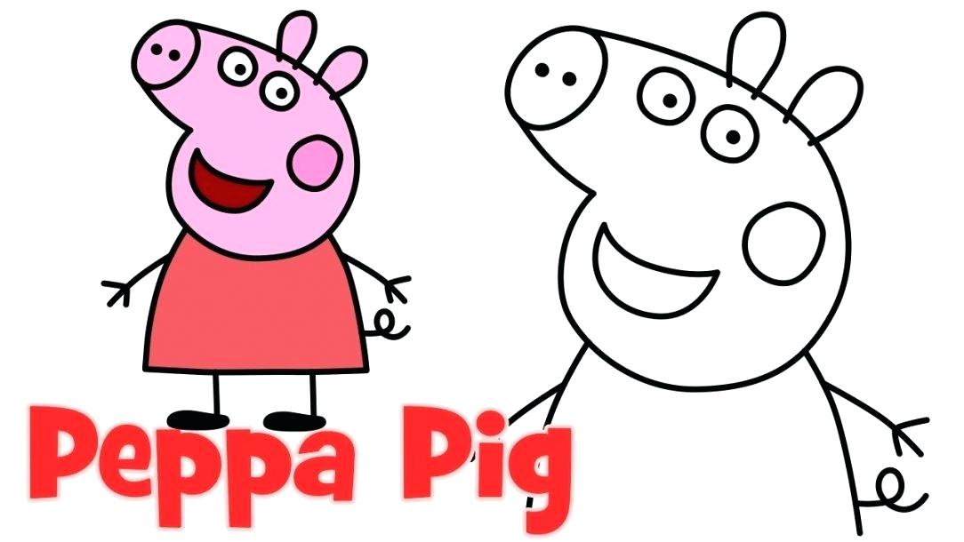 1084x610 How To Draw A Pig Face Running