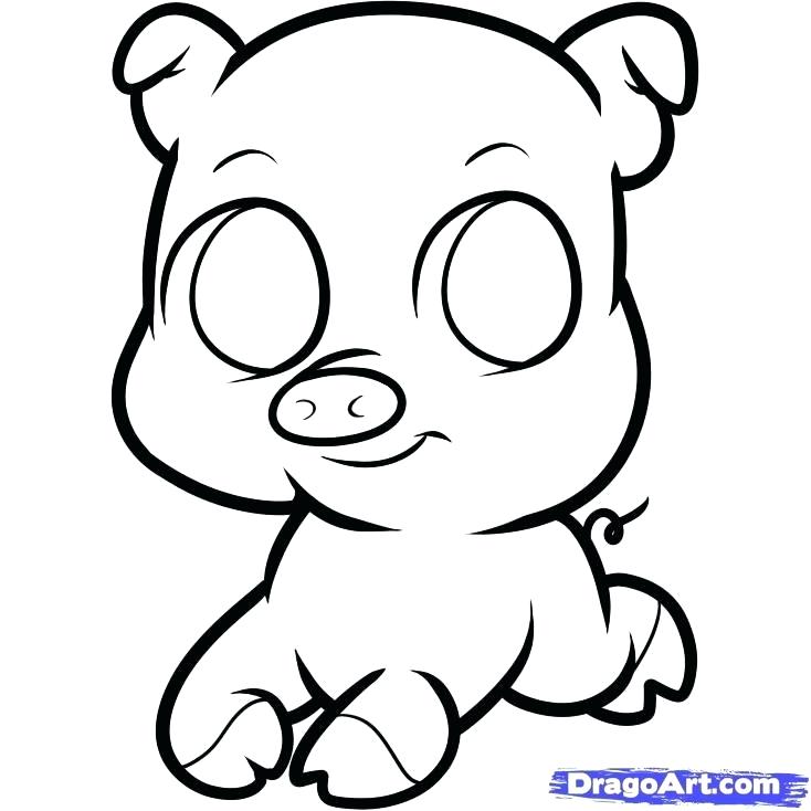 734x734 Pig Drawing For Kids Pig Head Colouring Pages