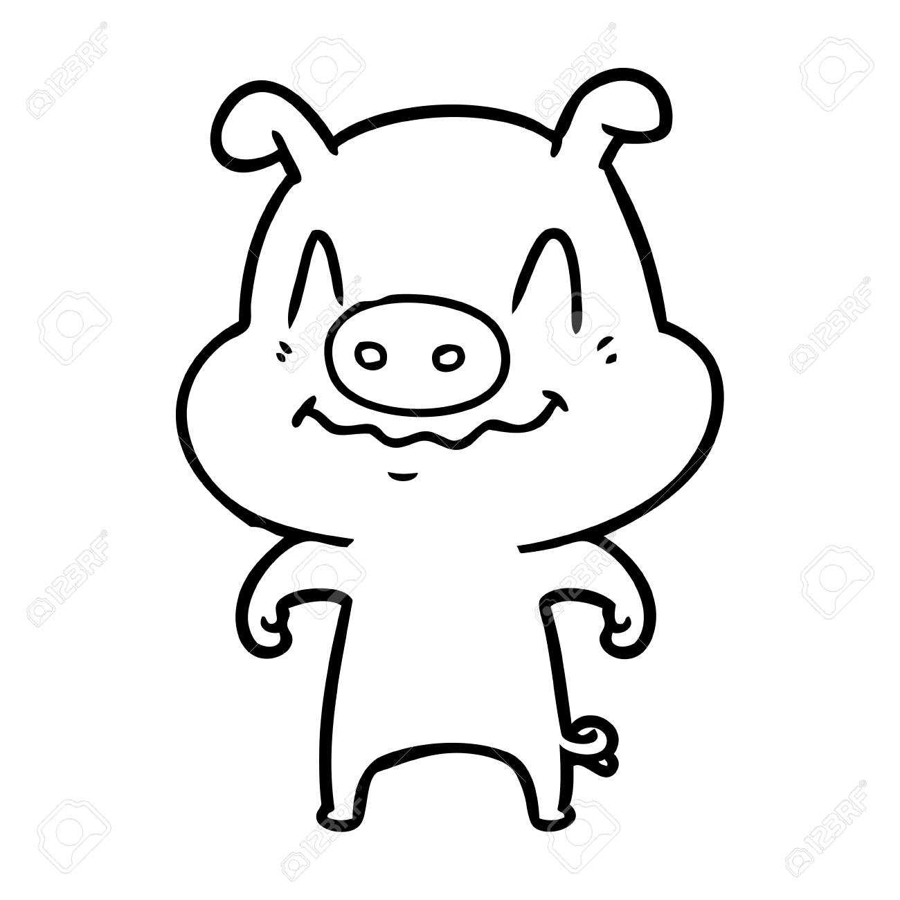 1300x1300 Pig Drawing In Cartoon Small Fat Pencil Peppa Carmi Chaelinn