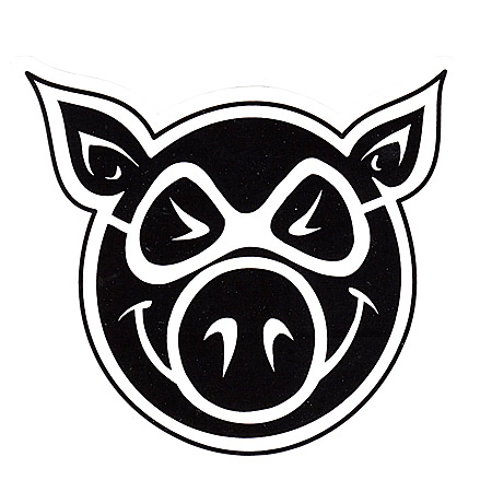 450x450 Pig Pig Head Sticker In Stock