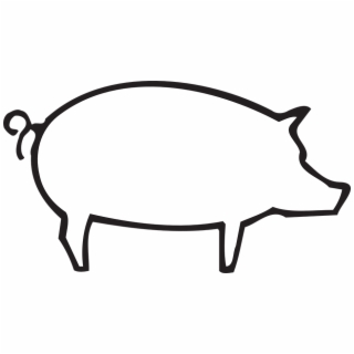 320x320 Hd Pig Outline Png Transparent Background