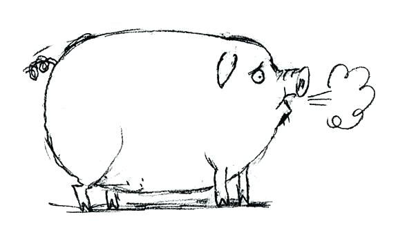 576x343 How To Draw Pig Step Draw The Pigs How To Draw Piglet Cute