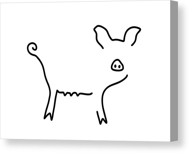 661x534 Pig Piglet Make A Mess Canvas Print Canvas Art