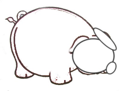 400x300 How To Draw Cartoon Pigs Step