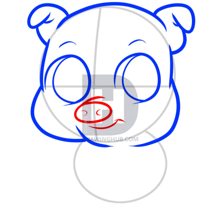 720x720 How To Draw A Pig For Kids, Step