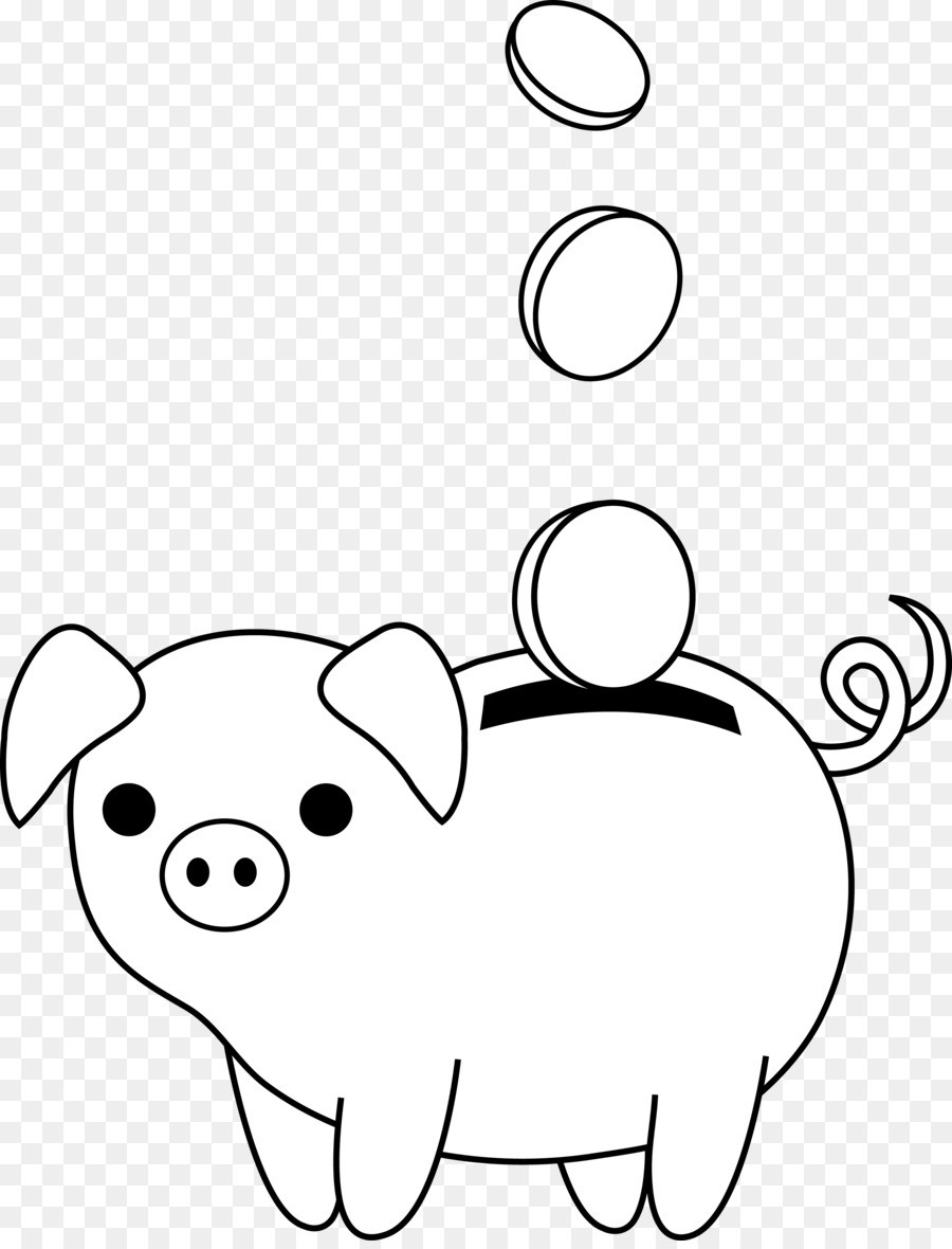 900x1180 Piggy Drawing Line For Free Download