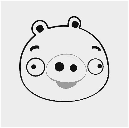 429x425 Pig Coloring Pages Best Pig Outline Drawing