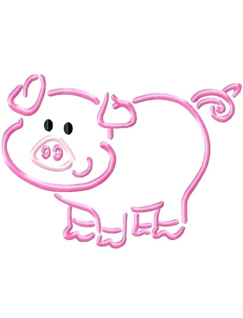 489x640 Pig Outline Outline Of A Happy Smiling Pig Free Pig Outline
