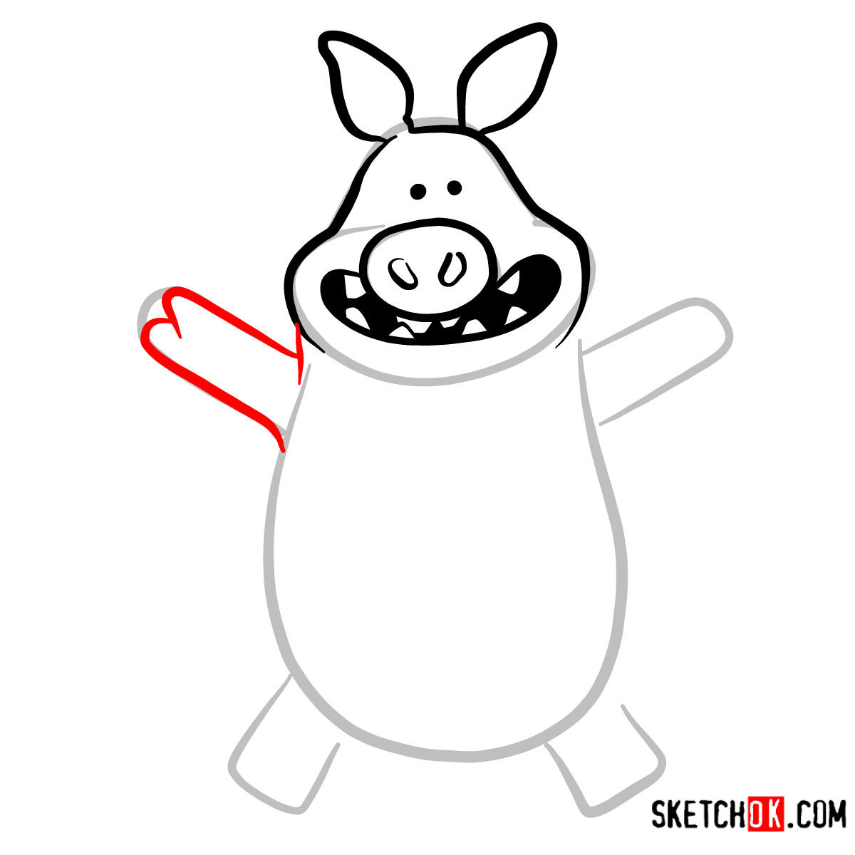 1200x1200 how to draw the naughty pig shaun the sheep
