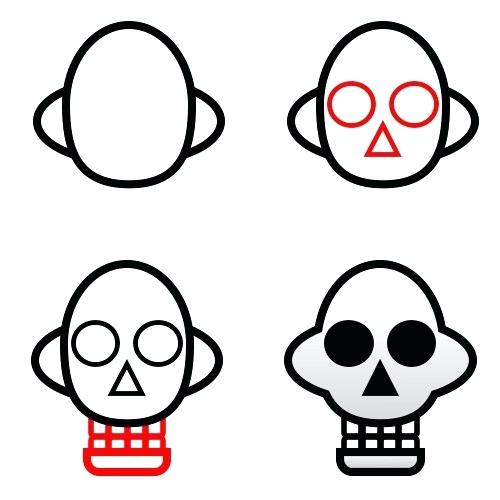 500x500 How To Draw A Skull To Draw Skulls Easy Draw Skull Tattoos Zupa