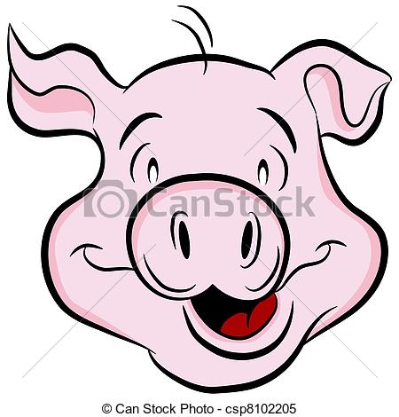 450x470 Pig Head Clipart Clip Art