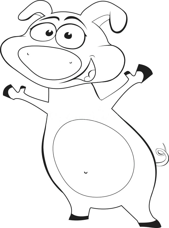 667x900 Outline Of A Shop Library Pig Buy Clip Art Pigeon Drawing