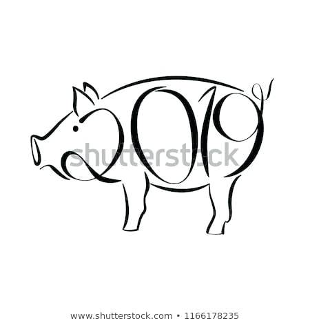 450x470 Drawing Pig